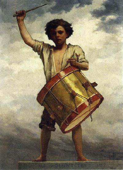 William Morris Hunt The Drummer Boy Norge oil painting art